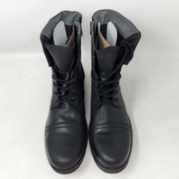 New Men's 13 Steve Madden Troopah-c distressed combat boots in black - Picture 5 of 11